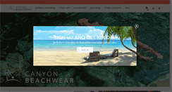 Desktop Screenshot of canyonbeachwear.com