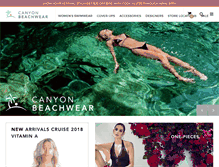 Tablet Screenshot of canyonbeachwear.com